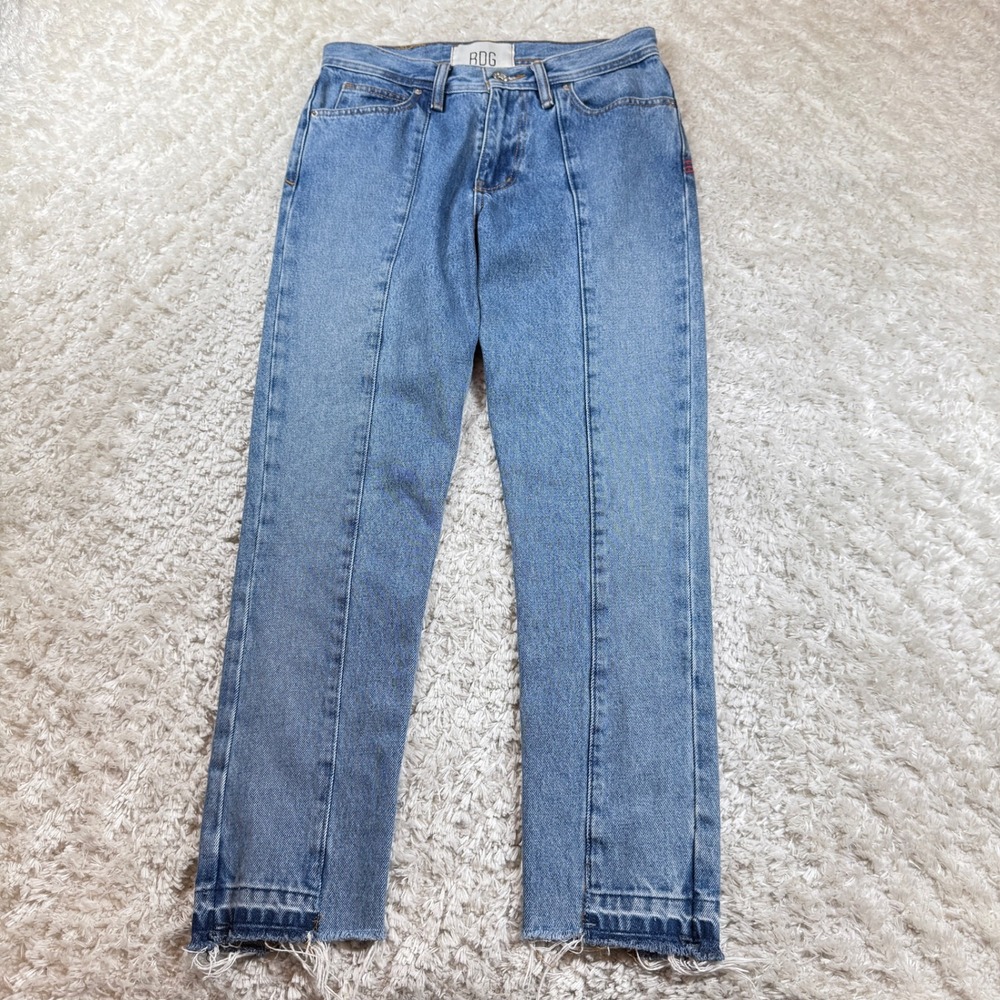 BDG Urban Outfitters Jeans Women's 29/30 Dad Slim Tapered Fit Denim Raw Hem